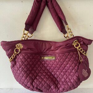 Y2K JUICY COUTURE QUILTED NYLON TOTE BAG